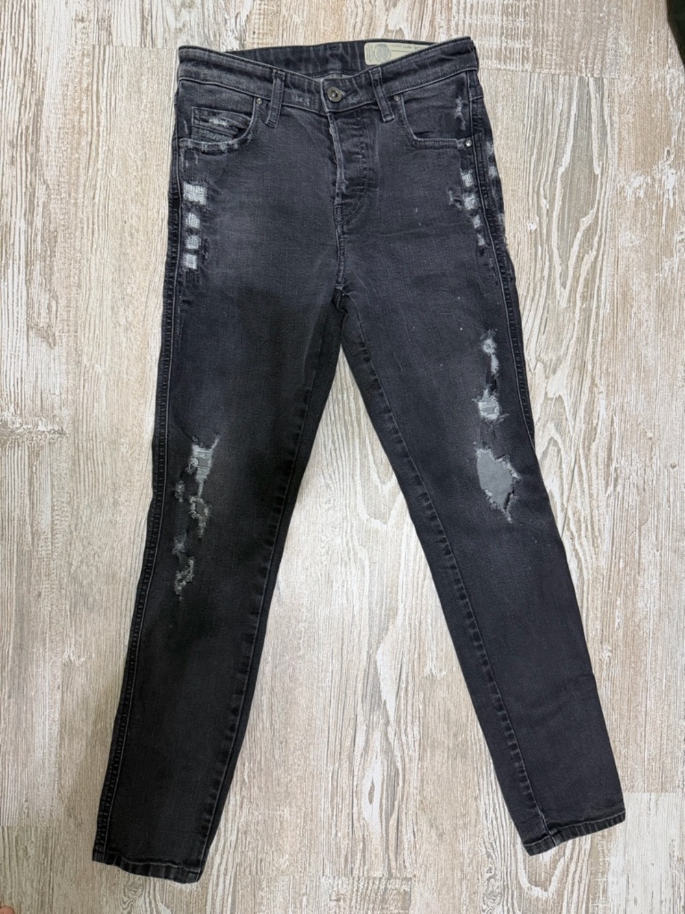 Diesel Distressed Black Skinny Jeans - Slim Fit